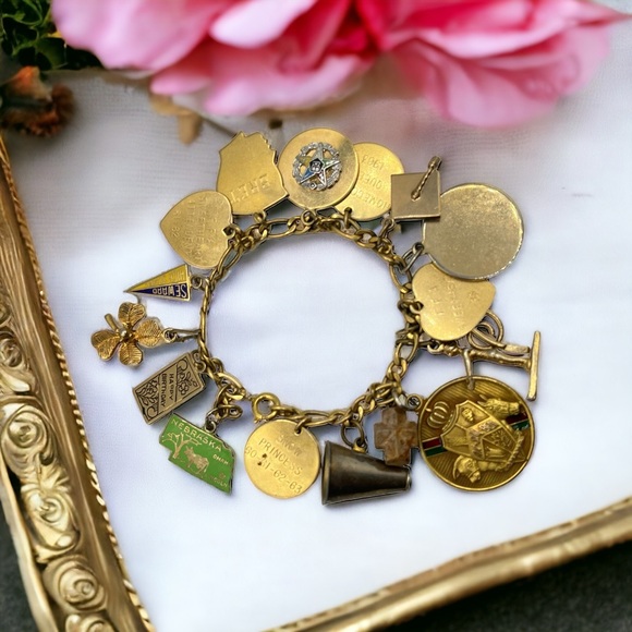 Vintage Signed 1/20 12K GF Josten Frostner Wells Sterling...